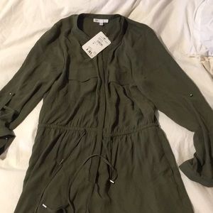 Super cute Army Green Long sleeve Romper